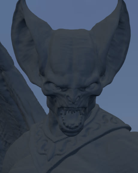 The vampire miniature primed flat black